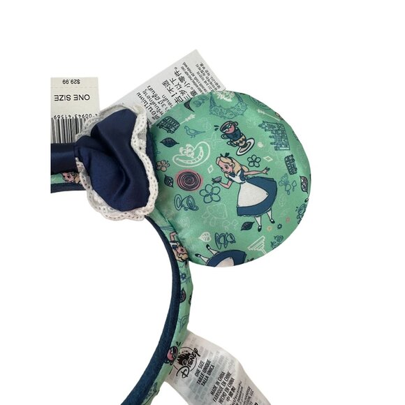 DISNEY Parks Alice in Wonderland United Kingdom Epcot Headband Ears NEW w/ tags - Picture 6 of 6